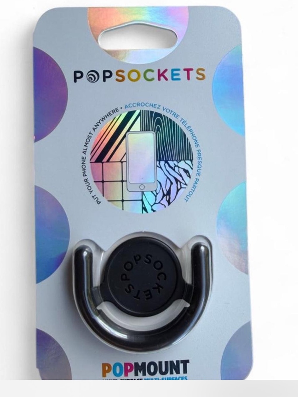 PopSocket Mount and Grip Accessory - Black